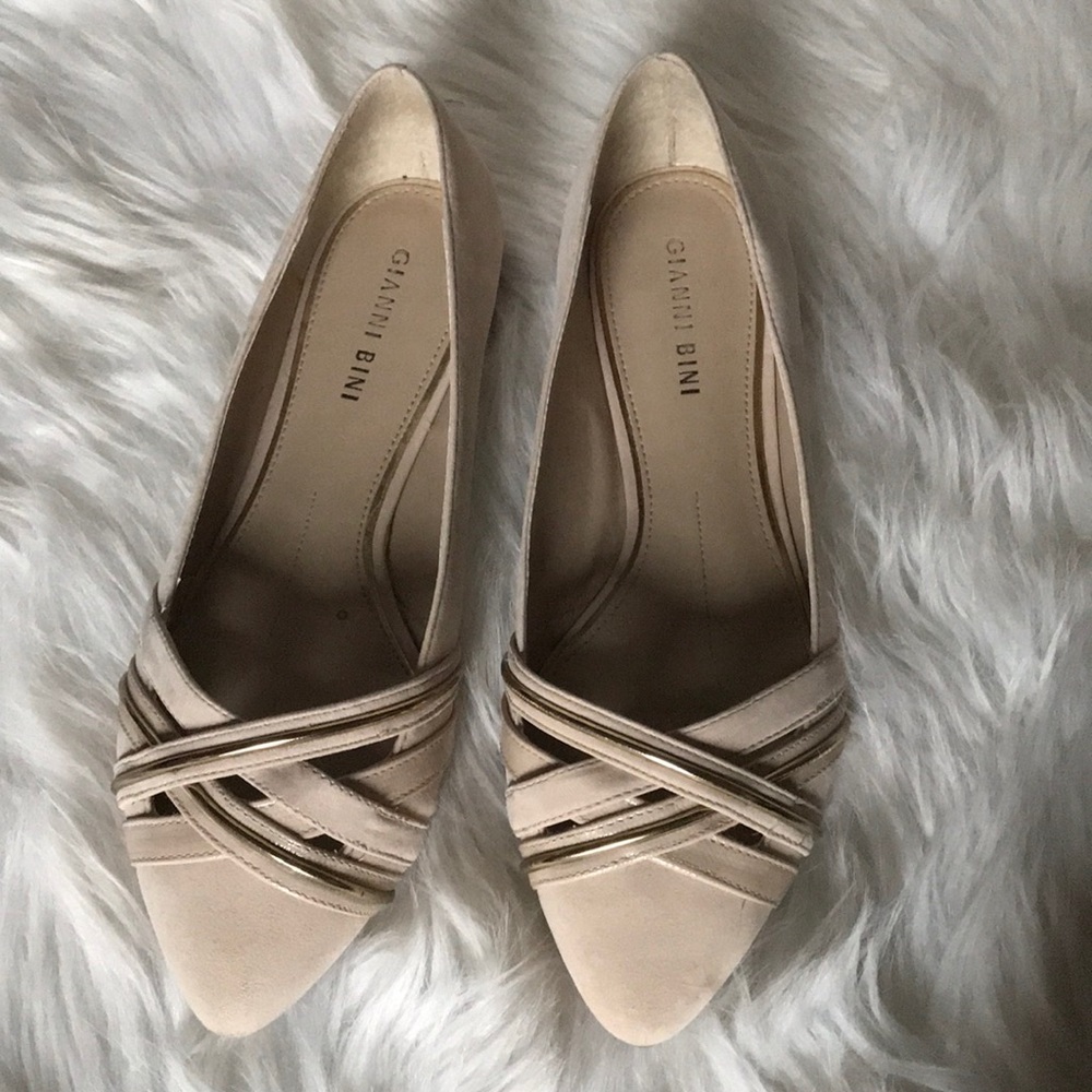 GIANNI BINI Leather/Suede Flats!